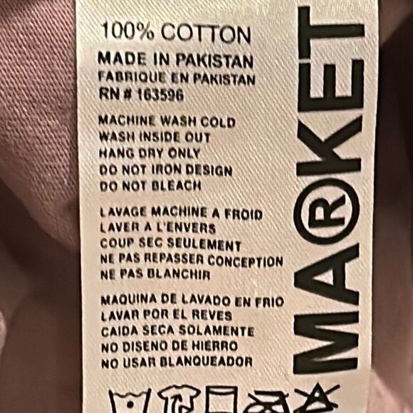 Urban Outfitters Market Men's XS “Thank you, Have a nice day” Graphic Tee Purple - Picture 10 of 10